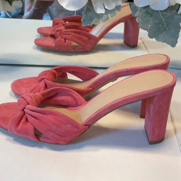 Veronica Beard Pink Mules Women’s Size 6.5 - Picture 6 of 7